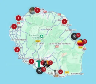 Cartographie de La Chambre des Métiers et de l'Artisanat de La Réunion : L'Annuaire des artisans réparateurs de La Réunion